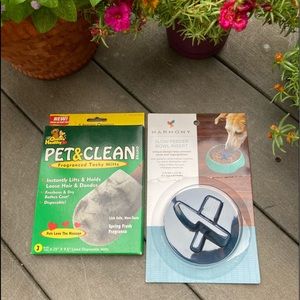 Slow feeder suction cup & Grooming tacky mitts